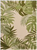 nourison aloha alh40 ivory green rug