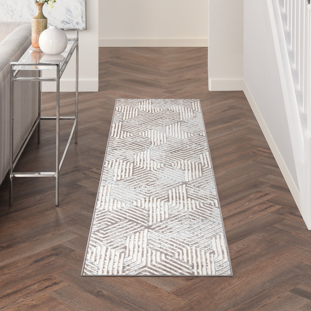 nourison grafix grf39 grey rug