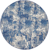 nourison grafix grf38 navy blue rug