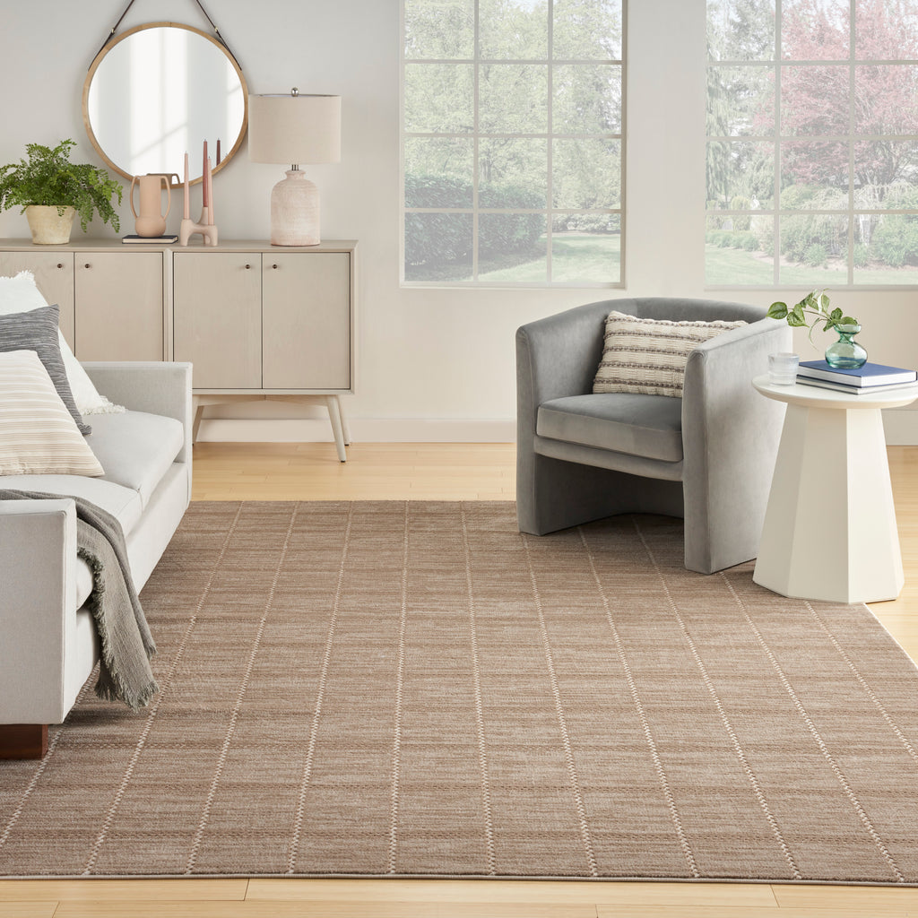 nourison serenity home srh05 mocha ivory rug