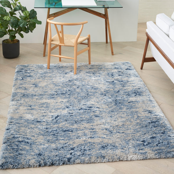 nourison dreamy shag drs06 light blue rug