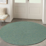 nourison washable solutions wsl01 blue green rug