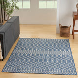 nourison positano pos02 navy blue rug