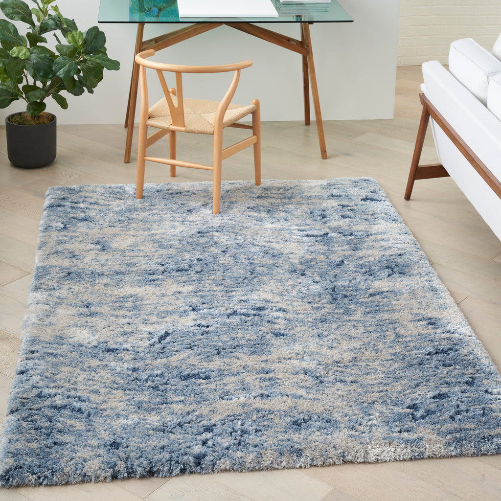 nourison dreamy shag drs06 light blue rug