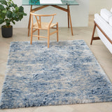 nourison dreamy shag drs06 light blue rug