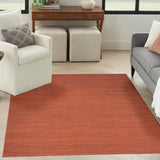nourison washable essentials wae01 brick rug