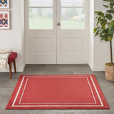 nourison nourison essentials nre02 brick ivory rug