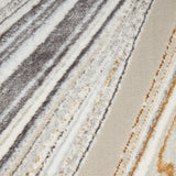 nourison glitz glz21 grey gold rug