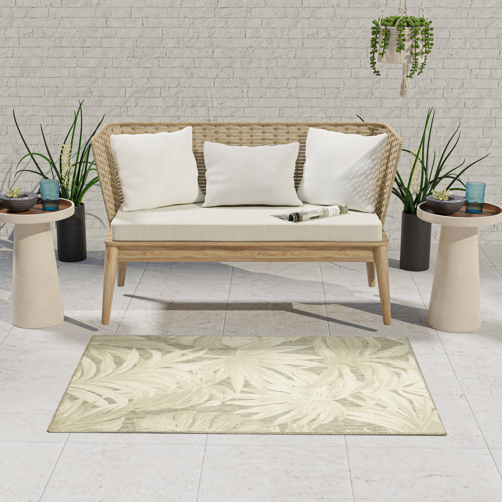 nourison aloha alh43 ivory sage rug
