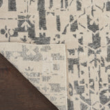 nourison silk shadows sha19 ivory grey rug