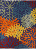 nourison aloha alh05 navy multicolor rug