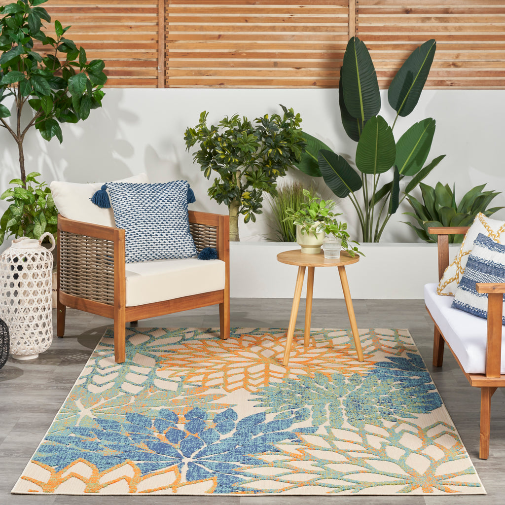 nourison aloha alh05 blue green rug