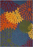 nourison aloha alh05 navy multicolor rug