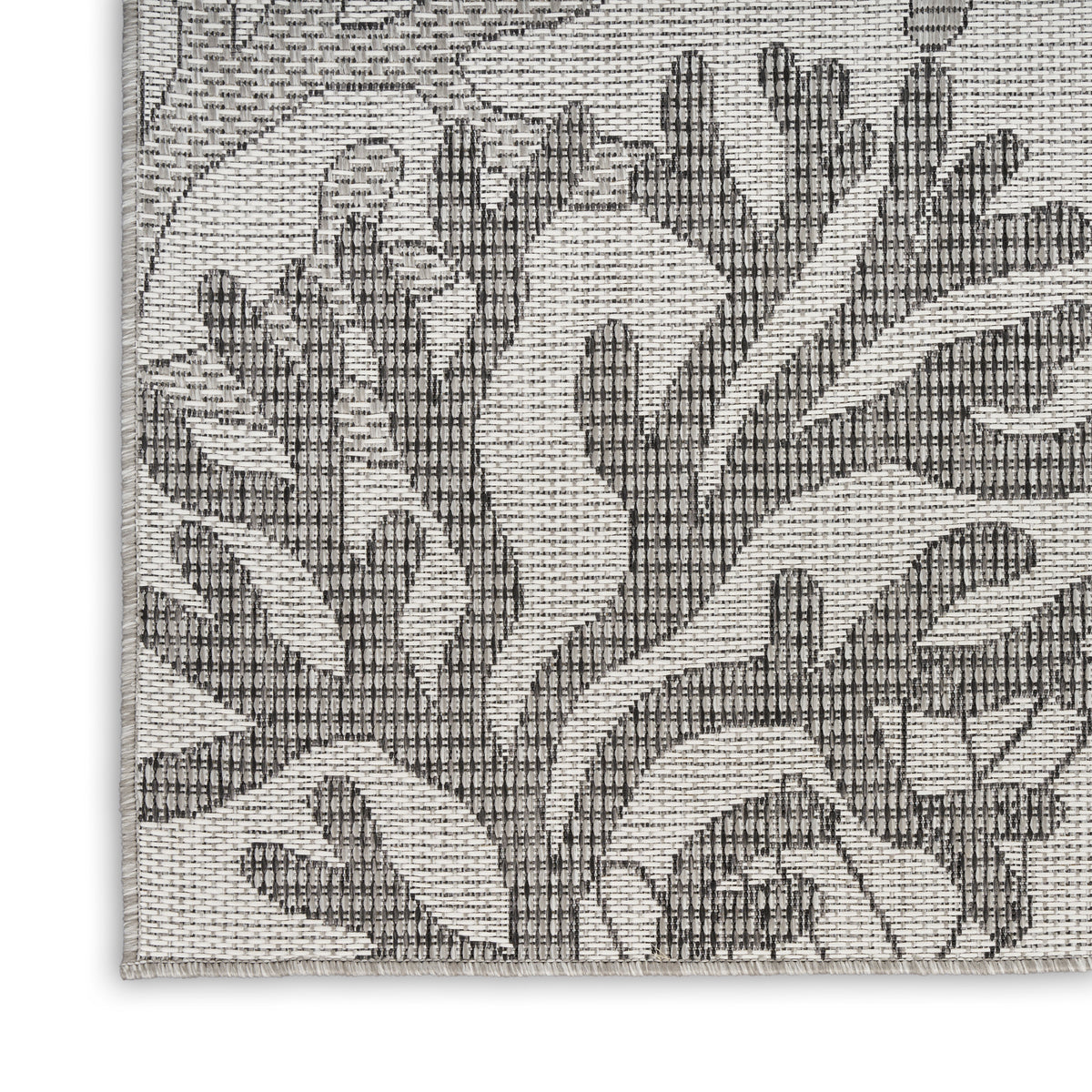 nourison garden oasis goa05 grey rug