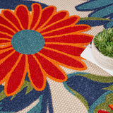 nourison aloha alh33 multicolor rug
