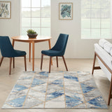 nourison elation etn12 grey multi rug