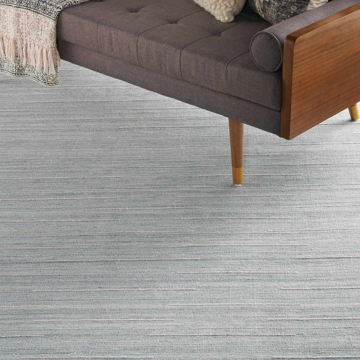 nourison interweave iwv01 light blue rug