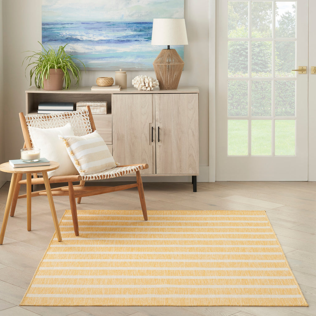 nourison positano pos03 yellow ivory rug