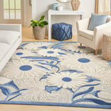 nourison aloha alh33 blue grey rug