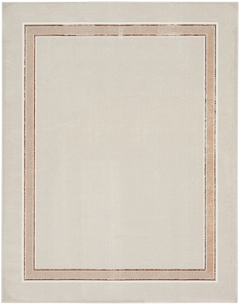 nourison glitz glz08 ivory cream rug