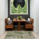nourison garden oasis goa02 ivory green rug