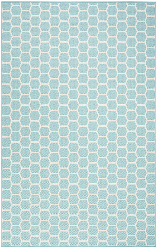 nourison twist reversible tws01 aqua rug