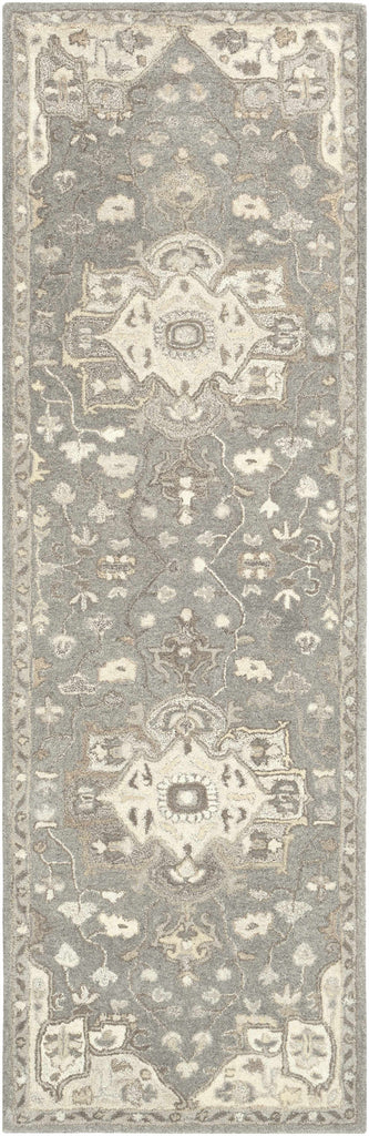 Hauteloom Hamshire HAMSH Charcoal Hand Tufted Wool Rug