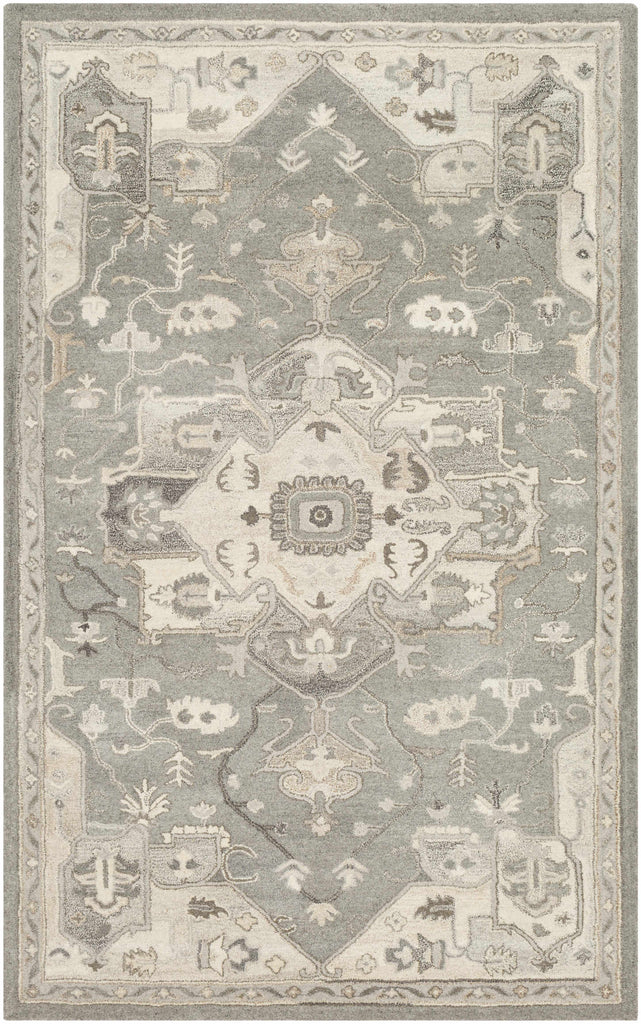 Hauteloom Hamshire HAMSH Charcoal Hand Tufted Wool Rug