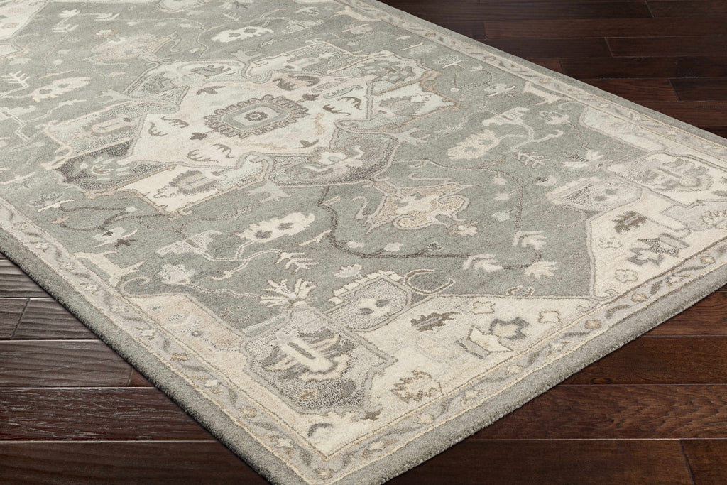 Hauteloom Hamshire HAMSH Charcoal Hand Tufted Wool Rug