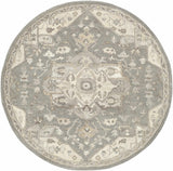 Hauteloom Hamshire HAMSH Charcoal Hand Tufted Wool Rug