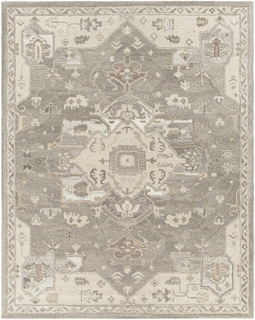 Hauteloom Hamshire HAMSH Charcoal Hand Tufted Wool Rug