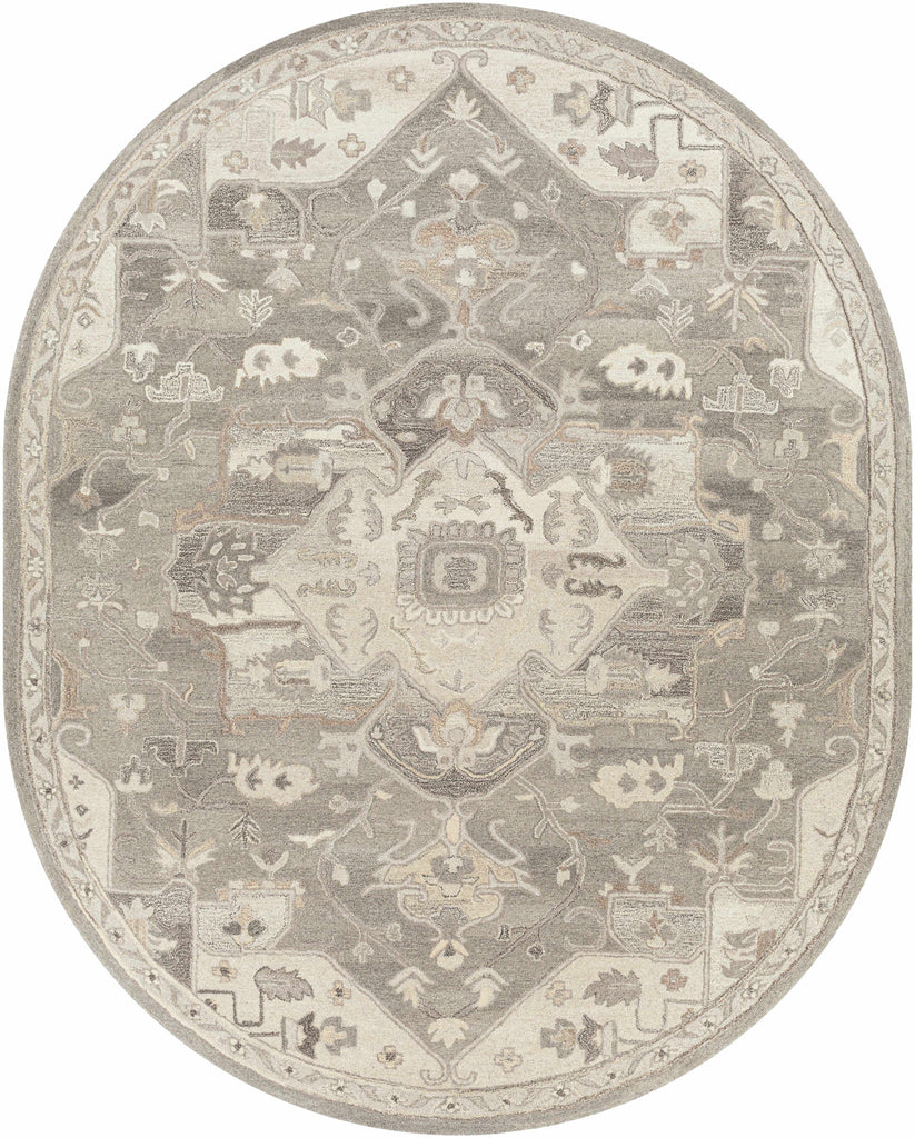 Hauteloom Hamshire HAMSH Charcoal Hand Tufted Wool Rug