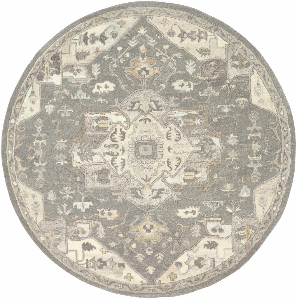 Hauteloom Hamshire HAMSH Charcoal Hand Tufted Wool Rug