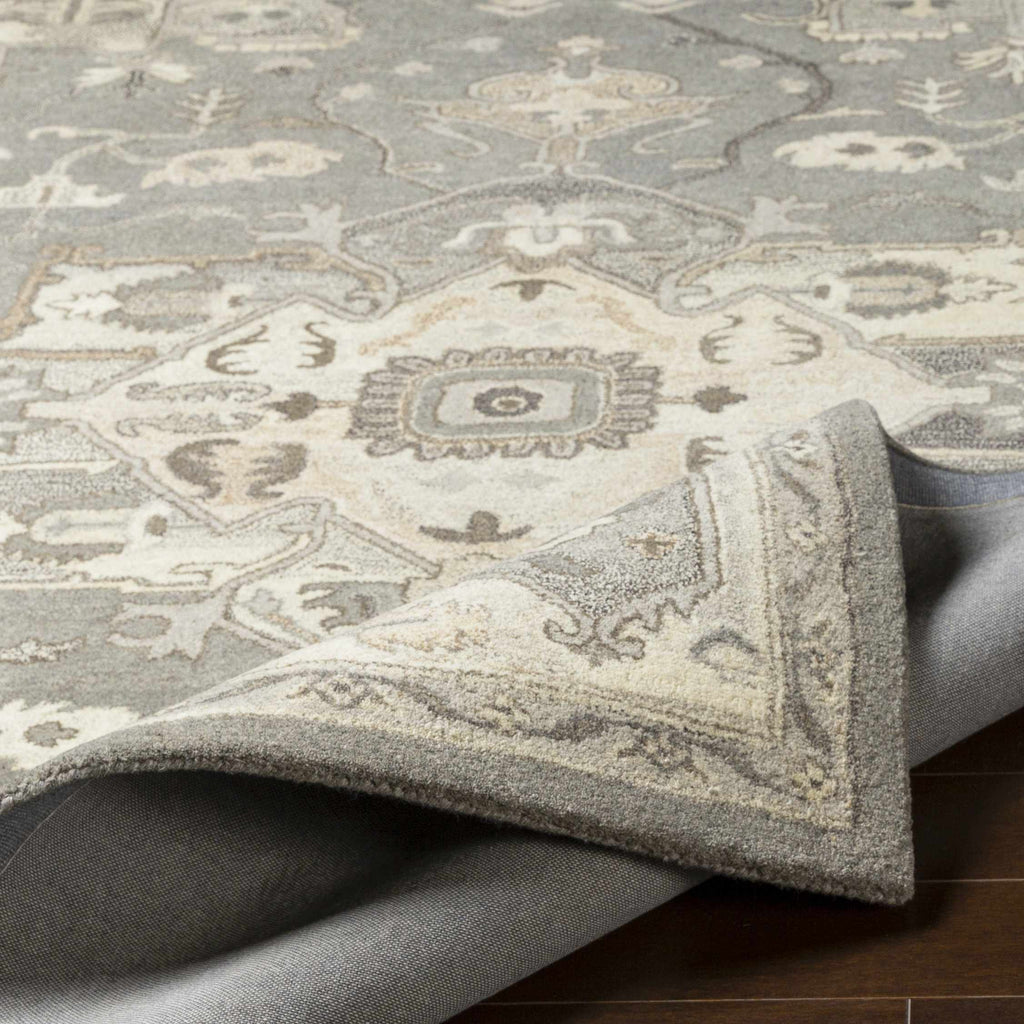Hauteloom Hamshire HAMSH Charcoal Hand Tufted Wool Rug