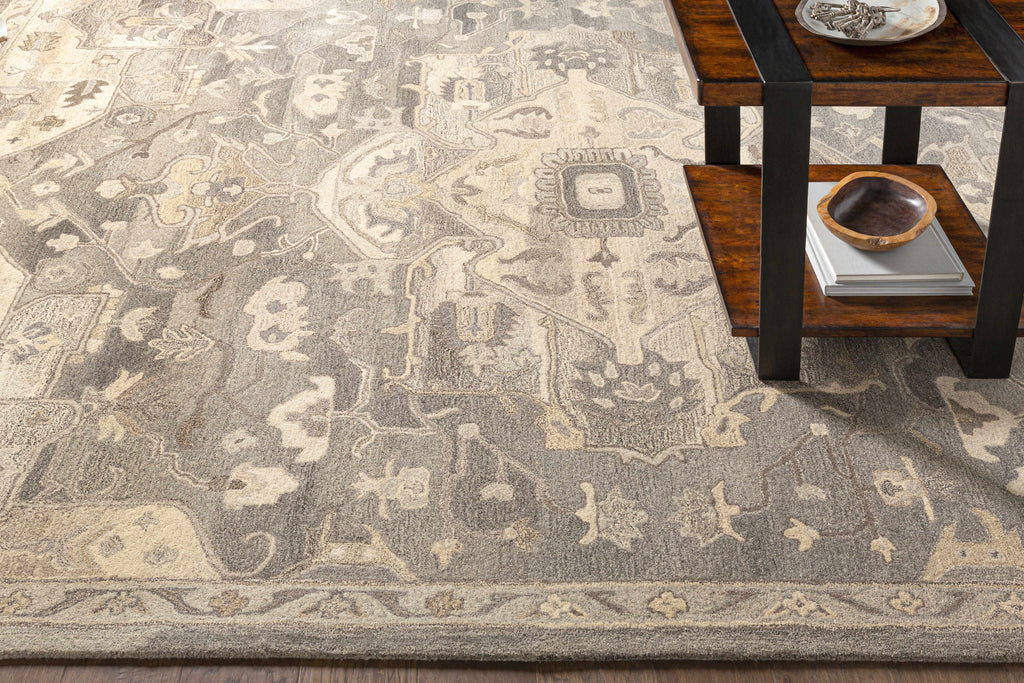 Hauteloom Hamshire HAMSH Charcoal Hand Tufted Wool Rug