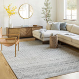 Hauteloom Harput HAR Light Gray Machine Made Polypropylene Rug