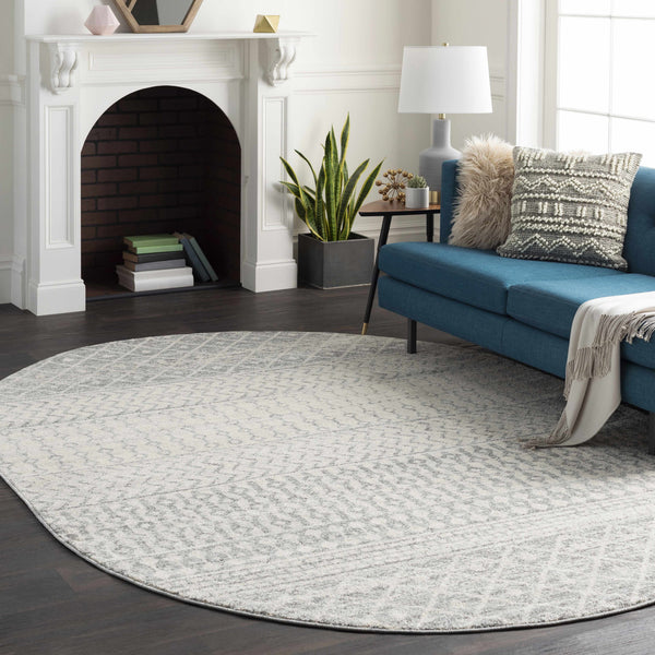 Hauteloom Harput HAR Light Gray Machine Made Polypropylene Rug