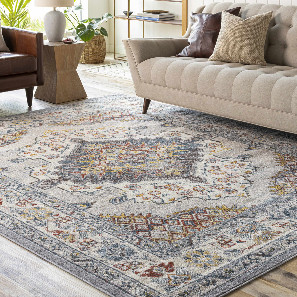 Hauteloom Haymond HAYMO Taupe Machine Made Polypropylene Rug