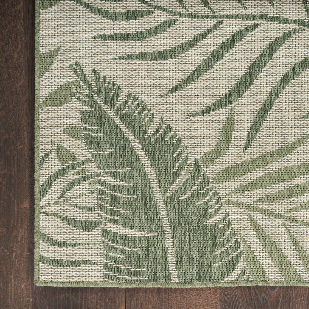 nourison garden oasis goa02 ivory green rug