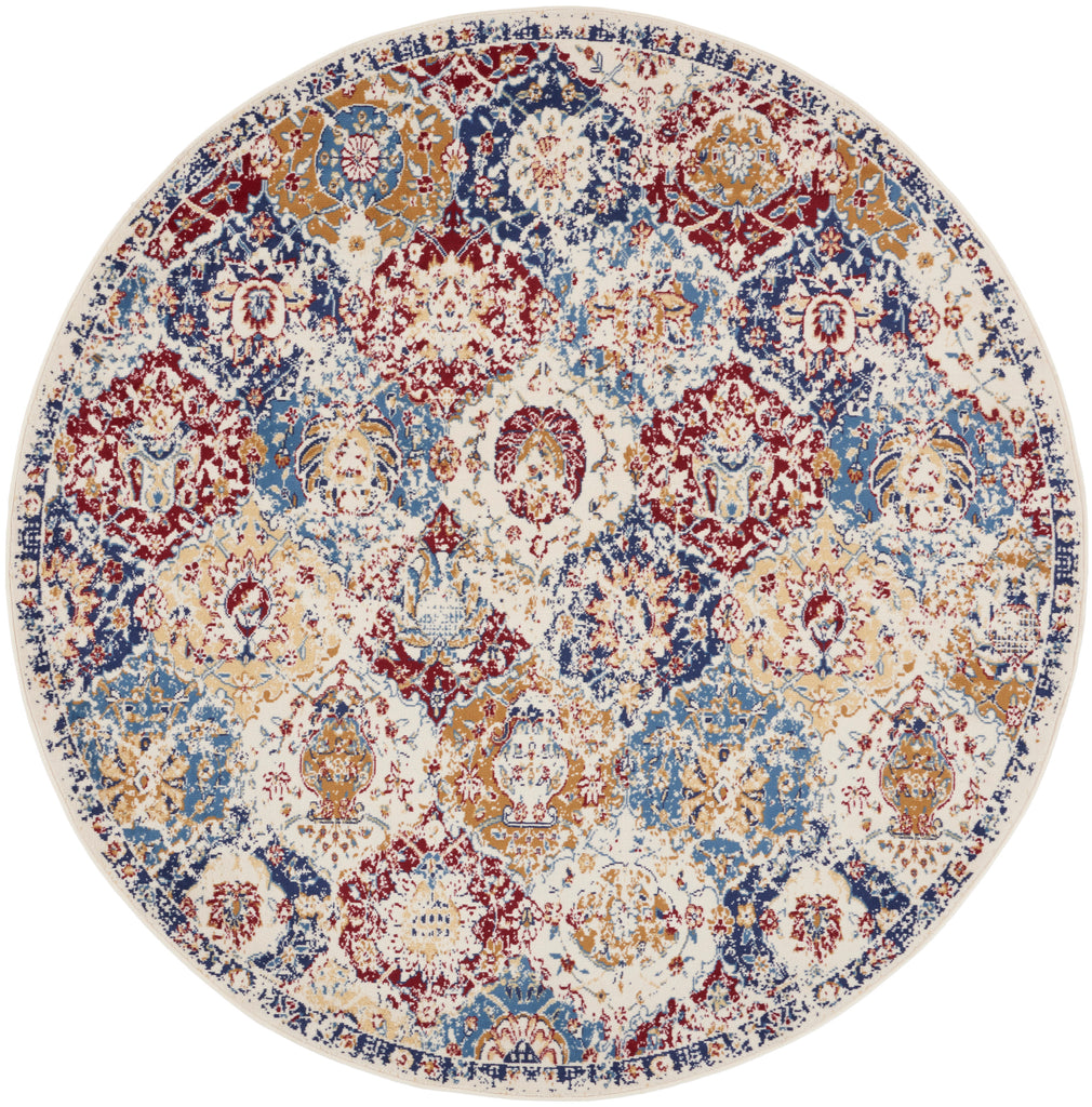 nourison grafix grf31 blue multicolor rug