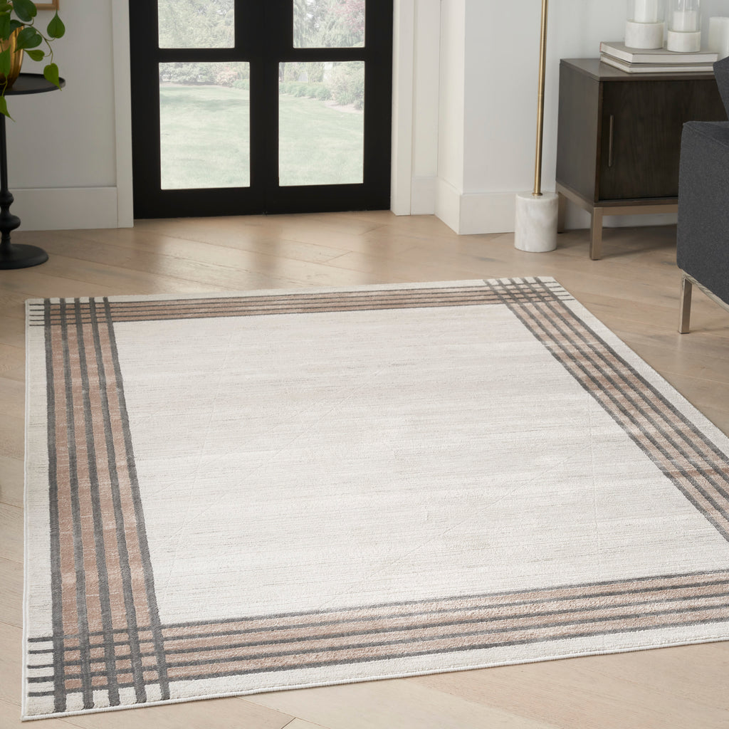 nourison desire dsr01 ivory silver rug