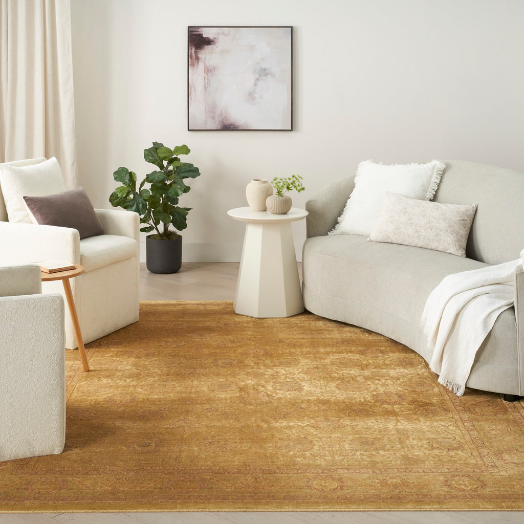 nourison luxurious lrs02 gold rug