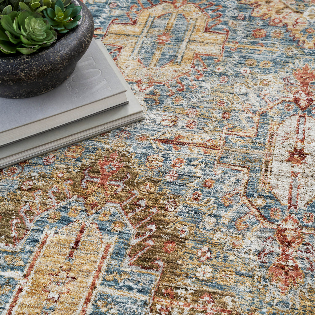 nourison sahar shr01 blue rug