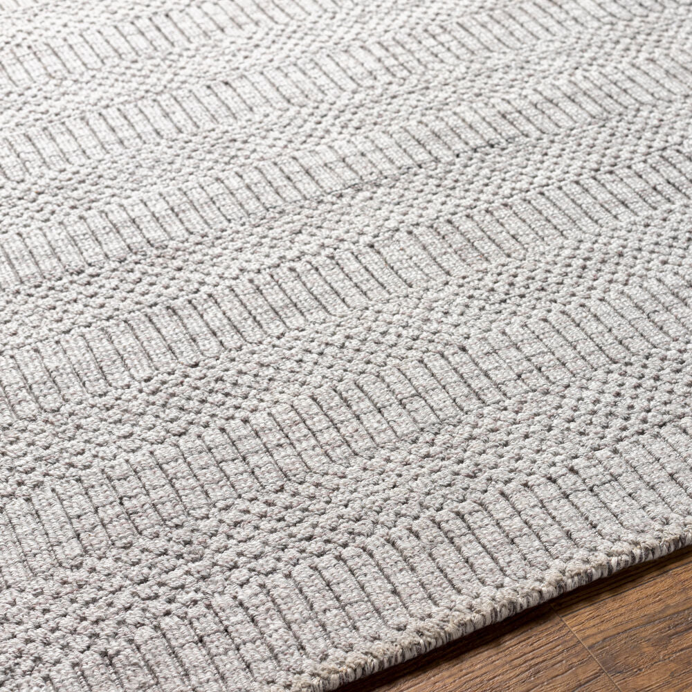 surya hickory hck 2302 light grey rug