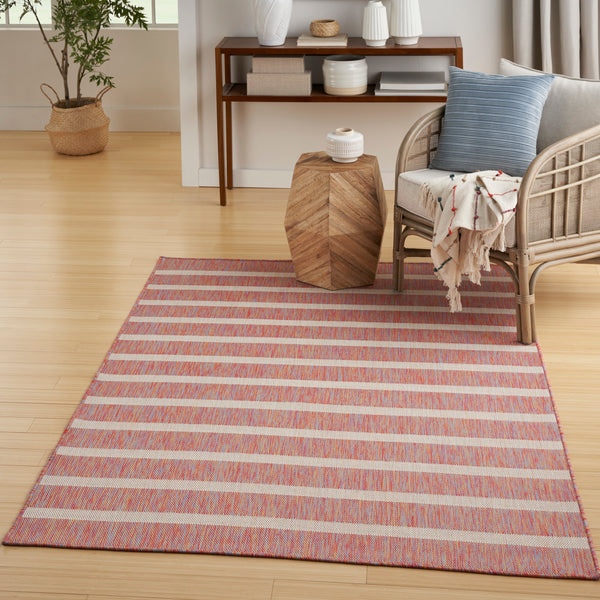 nourison positano pos03 rainbow ivory rug