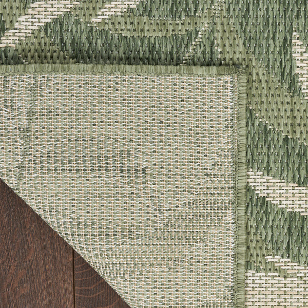 nourison garden oasis goa01 green ivory rug