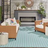 nourison twist reversible tws01 aqua rug