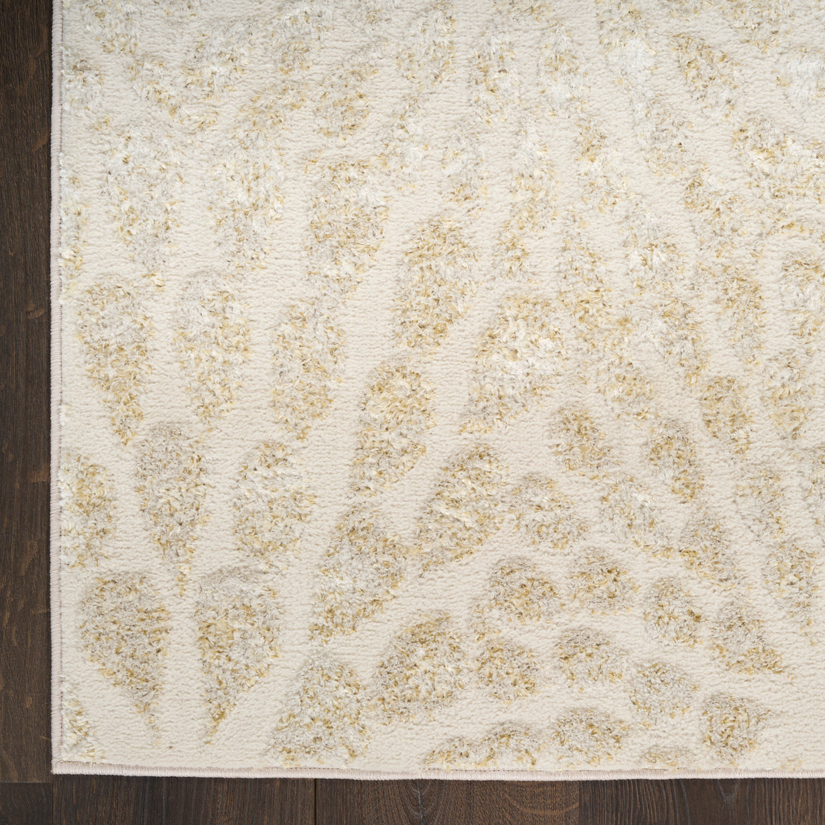 nourison ambiance ami02 ivory gold rug