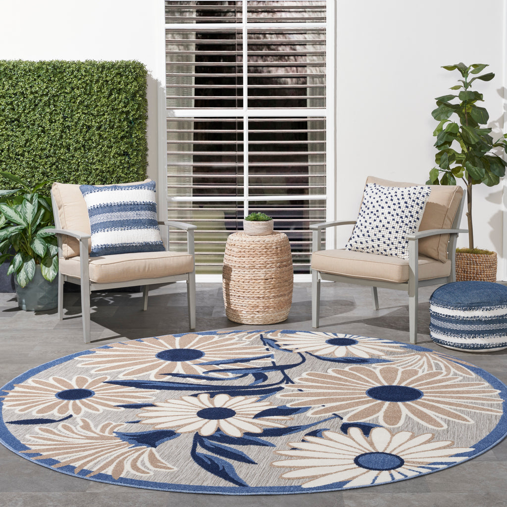 nourison aloha alh33 blue grey rug