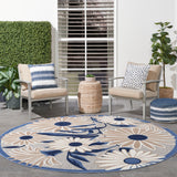 nourison aloha alh33 blue grey rug